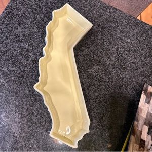 Corbe’ serving dish in shape of California. Excellent condition. 15” x 3.5”